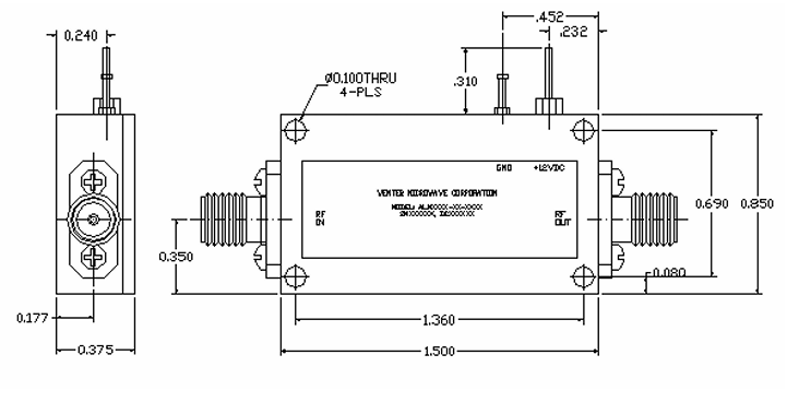 AIP0030-67-3006輸入保護低噪聲放大器WENTEQ 